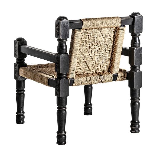 Backlyn armchair made of reclaimed wood in natural, 58 x 61 x 75 cm