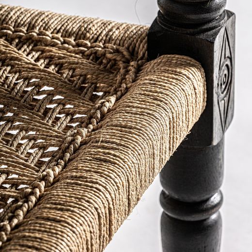 Backlyn armchair made of reclaimed wood in natural, 58 x 61 x 75 cm