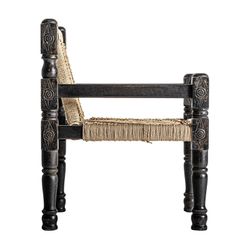 Backlyn armchair made of reclaimed wood in natural, 58 x 61 x 75 cm