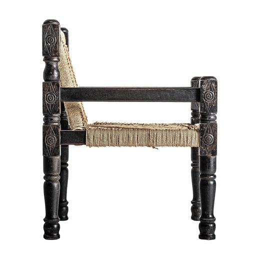 Backlyn armchair made of reclaimed wood in natural, 58 x 61 x 75 cm