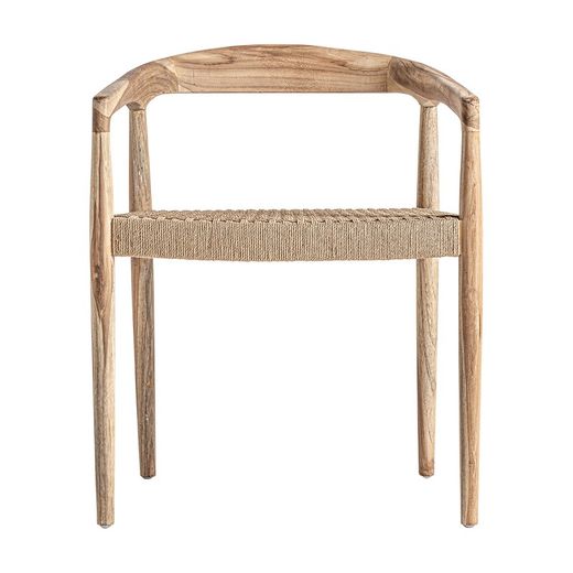 Fauteuil Caen en bois de teck naturel, 57 x 53 x 73 cm