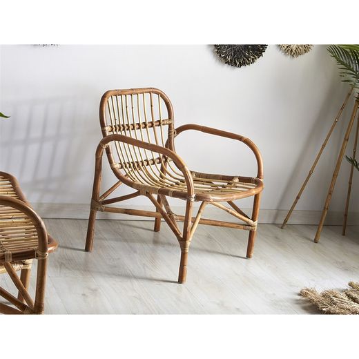 Cantika fauteuil naturel rotan, 65x66x76 cm
