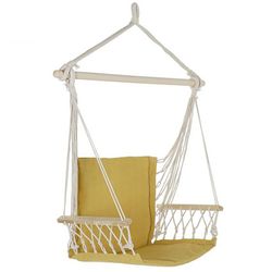Mustard Cotton Hanging Armchair, 97x50x120cm