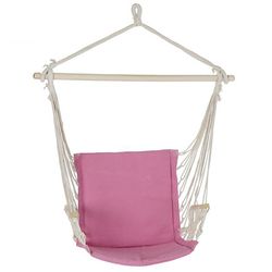 Fauteuil suspendu en coton rose, 97x54x100cm