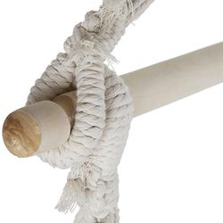 Fauteuil suspendu en coton rose, 97x54x100cm