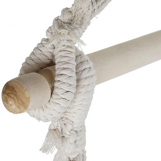 Fauteuil suspendu en coton rose, 97x54x100cm