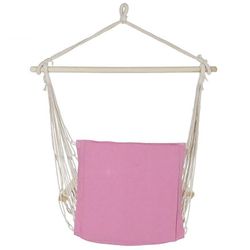 Fauteuil suspendu en coton rose, 97x54x100cm