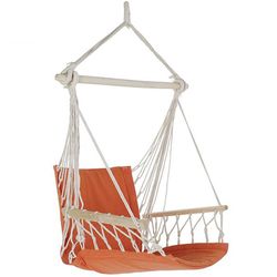 Poltrona sospesa in cotone terracotta, 97x50x120cm
