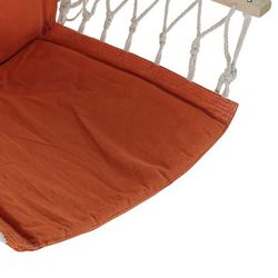 Poltrona sospesa in cotone terracotta, 97x50x120cm