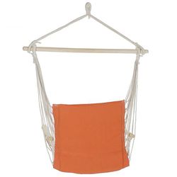 Poltrona Suspensa de Algodão Terracota, 97x50x120cm