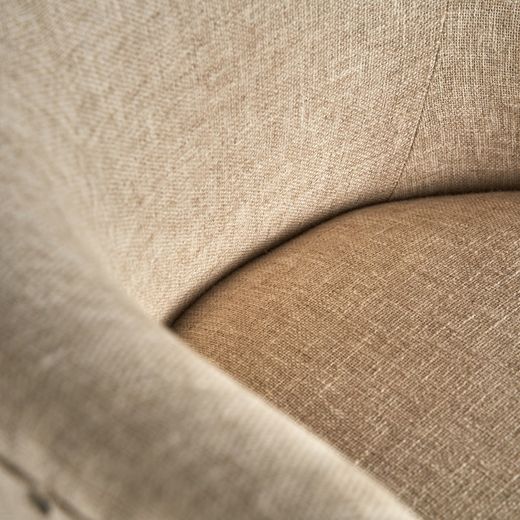 Crovie jute armchair in sand, 65 x 69 x 85 cm