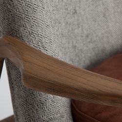 Fir Fauteuil Elati Bruin/Beige, 68x68x82cm