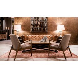 Fir Fauteuil Elati Bruin/Beige, 68x68x82cm
