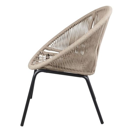 Natural rope armchair in natural, 76 x 66 x 83 cm | Caprese