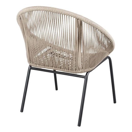 Natural rope armchair in natural, 76 x 66 x 83 cm | Caprese
