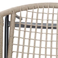 Natural rope armchair in natural, 76 x 66 x 83 cm | Caprese