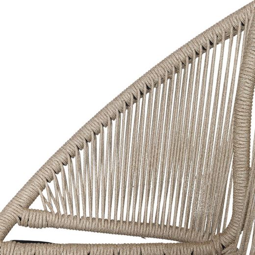Natural rope armchair in natural, 76 x 66 x 83 cm | Caprese