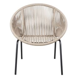 Natural rope armchair in natural, 76 x 66 x 83 cm | Caprese