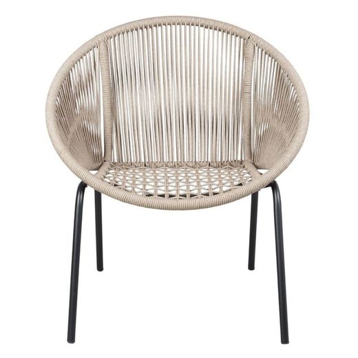 Natural rope armchair in natural, 76 x 66 x 83 cm | Caprese