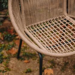 Natural rope armchair in natural, 76 x 66 x 83 cm | Caprese