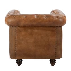 Sillón de cuero, 84x77x79 cm
