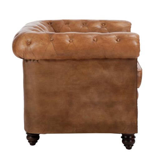 Sillón de cuero, 84x77x79 cm