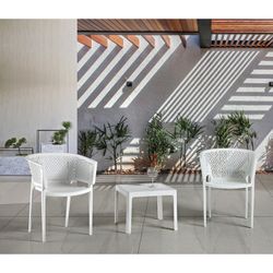 Poltrona Bill Outdoor em Plástico Taupe, 54x54x74 cm