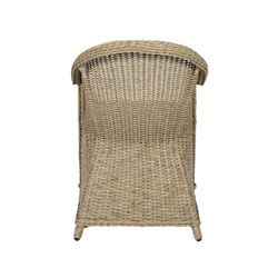 Outdoor armchair in aluminum and synthetic rattan in natural, 58 x 74 x 83 cm | Cordova