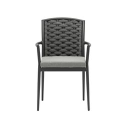 Anthracite aluminum garden dining set | Boori + Walga