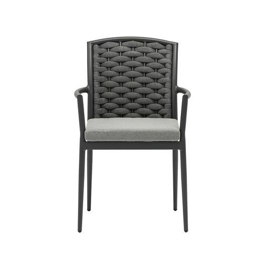 Anthracite aluminum garden dining set | Boori + Walga