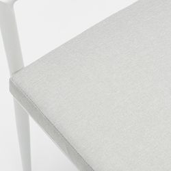 Garden dining set in white aluminum | Boori + Walga