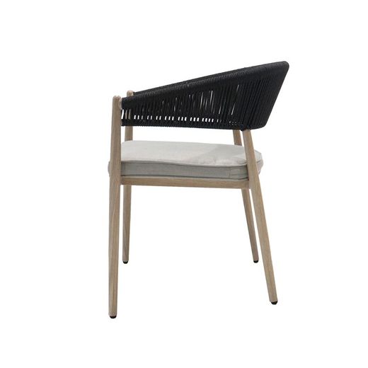 Garden dining set in natural aluminum | Sunset