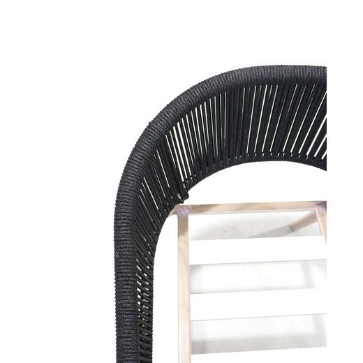 Garden dining set in natural aluminum | Sunset