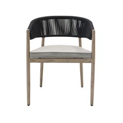 Garden dining set in natural aluminum | Sunset