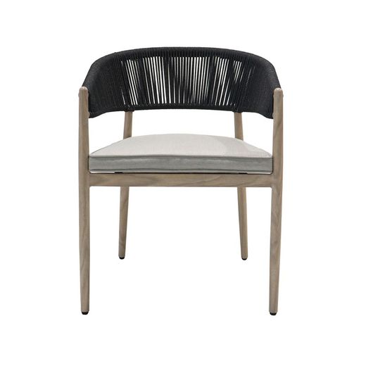 Garden dining set in natural aluminum | Sunset