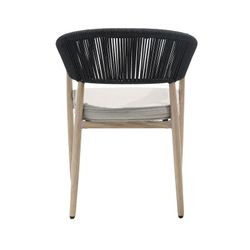 Garden dining set in natural aluminum | Sunset