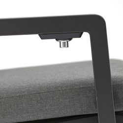 Anthracite aluminum garden dining set | Byron + Albury