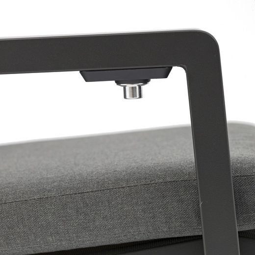 Anthracite aluminum garden dining set | Byron + Albury