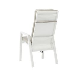 Garden dining set in white aluminum | Yowah + Albury