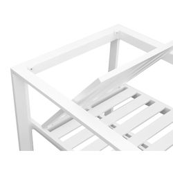 Garden dining set in white aluminum | Onyx