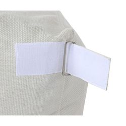 Fauteuil de jardin en tissu polyester beige, 90 x 87 x 65 cm | Bord de mer