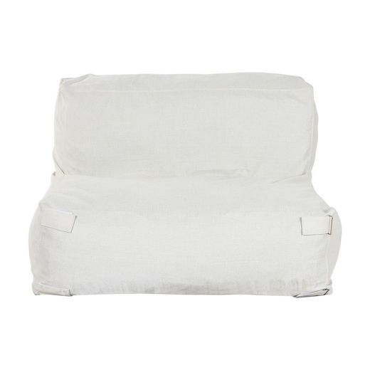Fauteuil de jardin en tissu polyester beige, 90 x 87 x 65 cm | Bord de mer