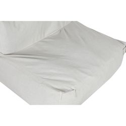 Fauteuil de jardin en tissu polyester beige, 90 x 87 x 65 cm | Bord de mer