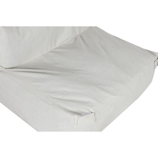 Fauteuil de jardin en tissu polyester beige, 90 x 87 x 65 cm | Bord de mer