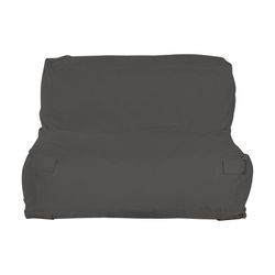 Fauteuil de jardin en tissu polyester gris foncé, 90 x 87 x 65 cm | Bord de mer