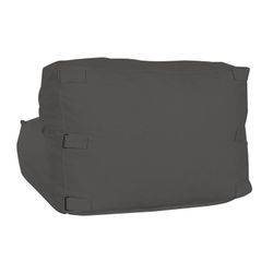 Fauteuil de jardin en tissu polyester gris foncé, 90 x 87 x 65 cm | Bord de mer