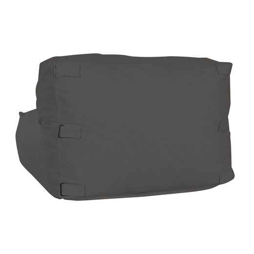 Fauteuil de jardin en tissu polyester gris foncé, 90 x 87 x 65 cm | Bord de mer