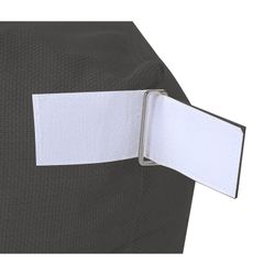Fauteuil de jardin en tissu polyester gris foncé, 90 x 87 x 65 cm | Bord de mer
