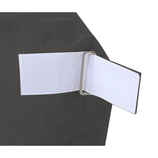 Fauteuil de jardin en tissu polyester gris foncé, 90 x 87 x 65 cm | Bord de mer