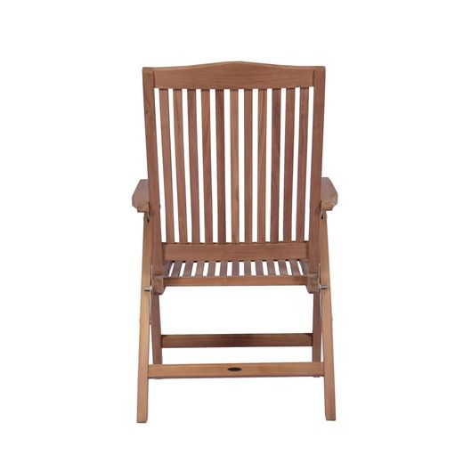 Garden dining set in honey-colored teak | Naga XL